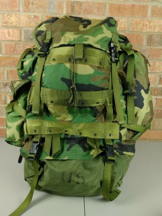 Large Us Military Field Pack Internal Frame Backpack Camping 8465 - 01 - 286 - 5356