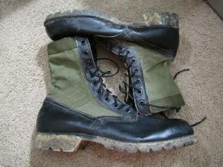 Vintage 60s Spike Protective Tropical Combat Jungle Boots Mens Size 11 R Vietnam