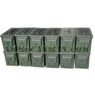 Grade 1 50 Cal Empty Ammo Cans 12 Total
