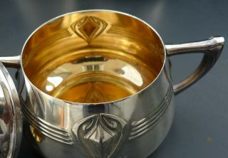 Antique German WMF silverplated coffee tea set art nouveau jugendstil 5
