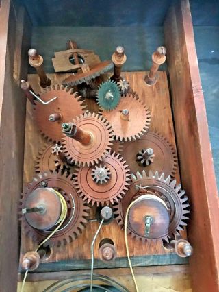 Antique Seth Thomas Wooden Clock Cir 1817 - 1830 9