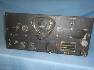Ww2 Military Radio Receiver Bc - 348 L Without Power Supply For Parts/restoration.