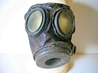 Ww1 Imperial Germany,  M.  17 Lederschutzmaske Gas - Mask,  For Repair Or Spares.