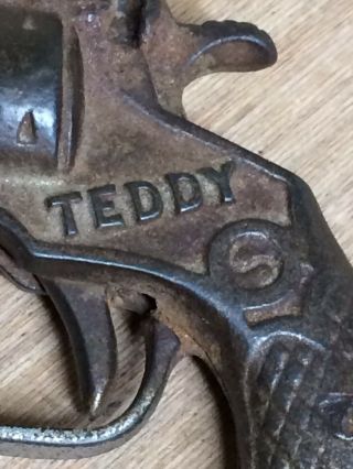 Rare Early Teddy Roosevelt Cap Gun With Patent Date September 11,  1923 2