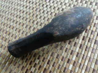 old ANTIQUE Primitive England carved spoon - wood or horn or bone Unique 4