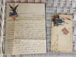 Civil War Letter By A Guard At Johnson’s Island Confederate Pow Camp August 1862