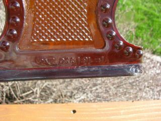 Ornate Large Bright Amber Arrow Lightning Rod Roof Glass 3