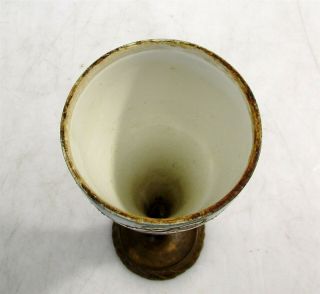 Antique Victorian Hand Painted French Porcelain Goblet 3