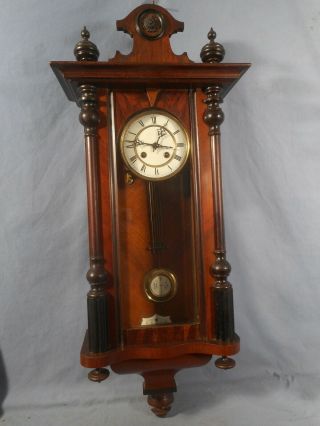 Antique Junghans Ra German Wall Clock Vienna Regulator 1870 