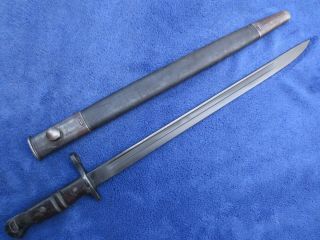 British M1907 Bayonet And Scabbard Made By Remington