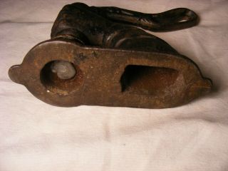 Figural Notary Stamp / Seal with Fist,  Frozen plunger,  cast iron,  needs work 6