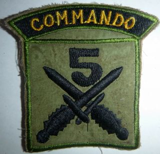 Dogs Of War - Rare Patch - 5th Commando Mercenary Advisor - Vietnam War Era - G