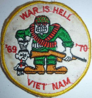 War Is Hell - Dmz Recon - Patch - Us Marine Corps - Khe Sanh - Vietnam War - W