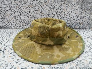 Vietnam Era Duck Hunter Camo Cowboy Bush Jungle Hat.  Camo Parachute Material 2