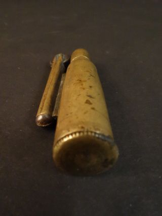 TRENCH ART WW1 Lighter Bullet Shell 4