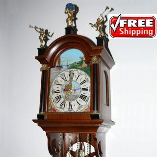 Old Wall Clock Antique Vtg Dutch Zaanse Zaandam Friesian Schippertje 1960