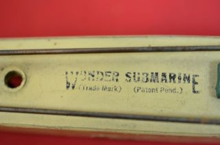 Vintage American Wunder submarine v - 1 wooden wind up toy 1848 10