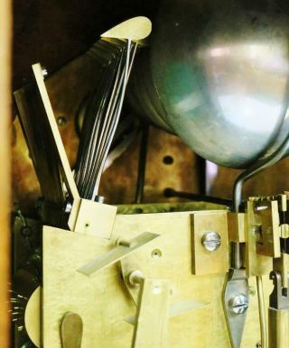 Rare Antique English Walnut Triple Fusee Musical 8 Bell Regulator Bracket Clock 12