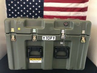 Pelican Hardigg Military Footlocker Style Transport Storage Case