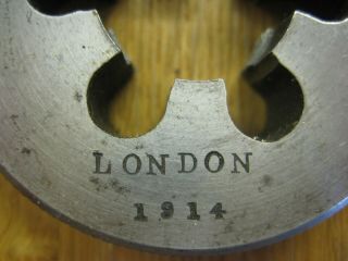 Royal Microscopic Society ELLIOT Die nut & plug tap - LONDON 1914 4