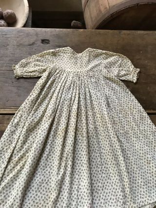 Early Antique Handmade Little Girls Calico Handmade Dress Textile Aafa