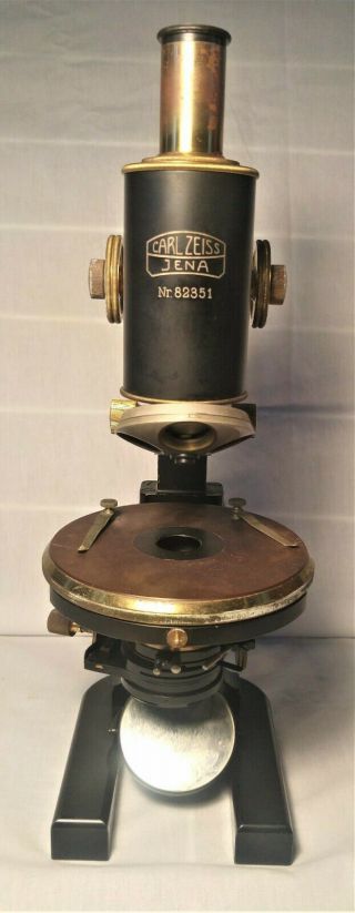 Antique Carl Zeiss Jena Microscope Box - Accessories/parts