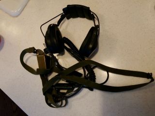New: H - 161 Military Radio Headset Vic - 1 Intercom Rt246 Rt524 Prc25 Hmmwv M923