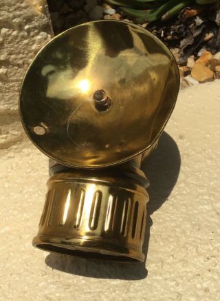 Vintage Brass Miners Lamp Justrite Usa Carbide Usa / Patent 1913