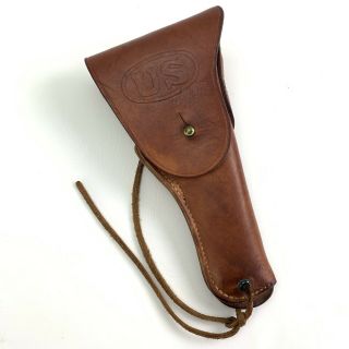 Ww2 Era Us M1916 Leather Holster For M1911a1 Pistol Harpham Bros Rare