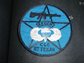 Us Army Special Forces Recon Team Texas Patch Ccc
