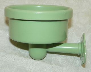 PY - ROX - LIN Vintage Udylite Green Tumbler Holder - NOS - Bathroom Decor 3