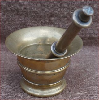 French Bronze Apothicary Mortar & Pestle 18th C