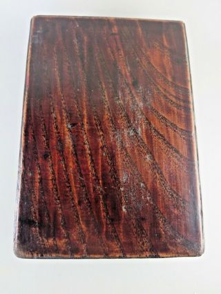 ANTIQUE CHINESE CALLIGRAPHY INK STONE IN ROSEWOOD BOX 3