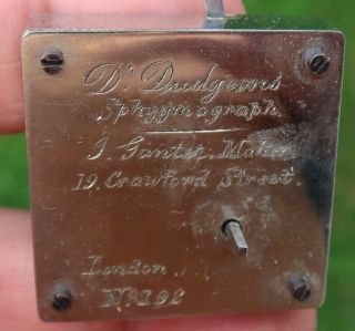 Antique Dr.  Dudgeons SPHYGMOGRAPH Medical Device BLOOD PRESSURE RECORDER 1800 ' s 7
