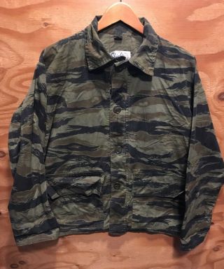 Vietnam Era•tiger Stripe•chief•tigerstripe Camo Rs Jacket•camouflage Shirt• L/xl