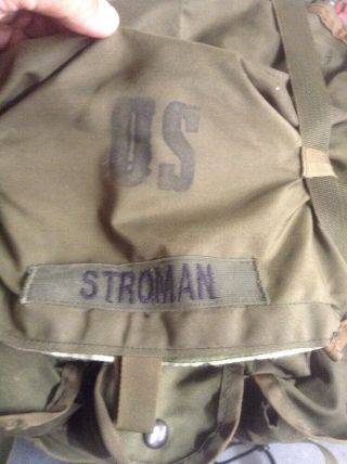 US Army USMC VIETNAM ERA Alice Pack Backpack w/ frame 2