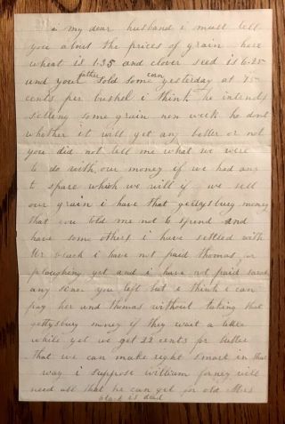 Samuel Reck 165th Pennsylvania Infantry Wife Gettysburg Money Civil War Letter
