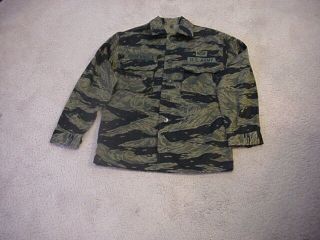 Vietnam Us Tiger Stripes Shirt Uniform - Named - Estate Item.