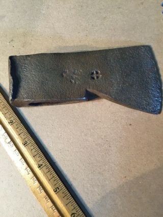Revolutionary War 18th Century French Fur Trade Marked 5 1/2 Inch Trade Axe 1720 8