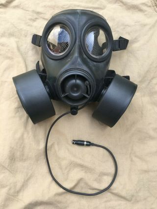 RARE British SAS SBS CT12 Double Filter Gas Mask Respirator & 2