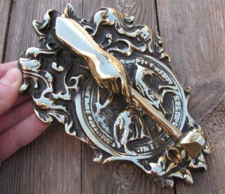 Old Reclaimed Brass Masonic Door Knocker