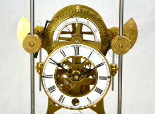 8 Day Gold Unique Grasshopper Escapement Fusee Driven Double Pendulum Sea Clock 8