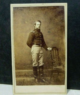Civil War Mathew Brady National Photographic Officer York Soldier Cdv