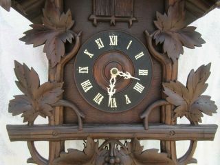 Antique Black Forest Musical Cuckoo Clock,  Wrks Gr8,  3 Melodies,  NR,  LOOK 4