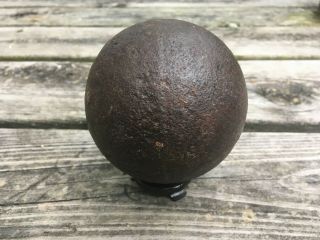 Rare 6 Lb Confederate Cannonball Civil War Rosensteel Eckert Relics Artifacts
