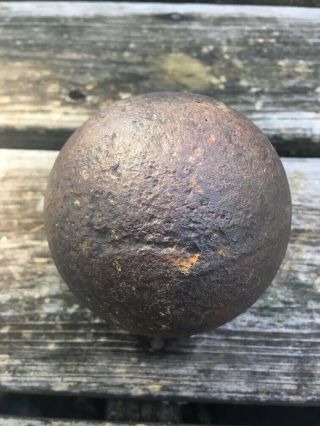 RARE 6 lb Confederate cannonball Civil War Rosensteel Eckert relics artifacts 3