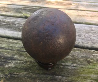 RARE 6 lb Confederate cannonball Civil War Rosensteel Eckert relics artifacts 5