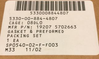 INJECTION PUMP GASKET SET M54A2 M35A2 2 1/2 & 5 TON 5702663 NSN 5330 - 00 - 884 - 4807 6