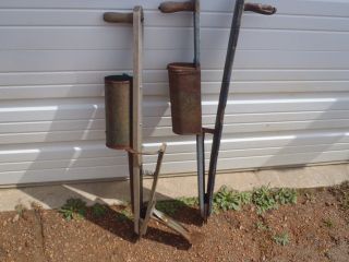 Primitive Corn Planter,  Lawn And Garden Tools,  Antique Hand Tools