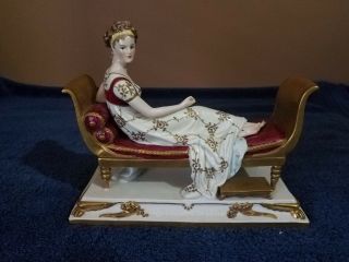 Sheibe - Alsbach Sitzendorf Madame Recamier Figurine Jacques - Louis David